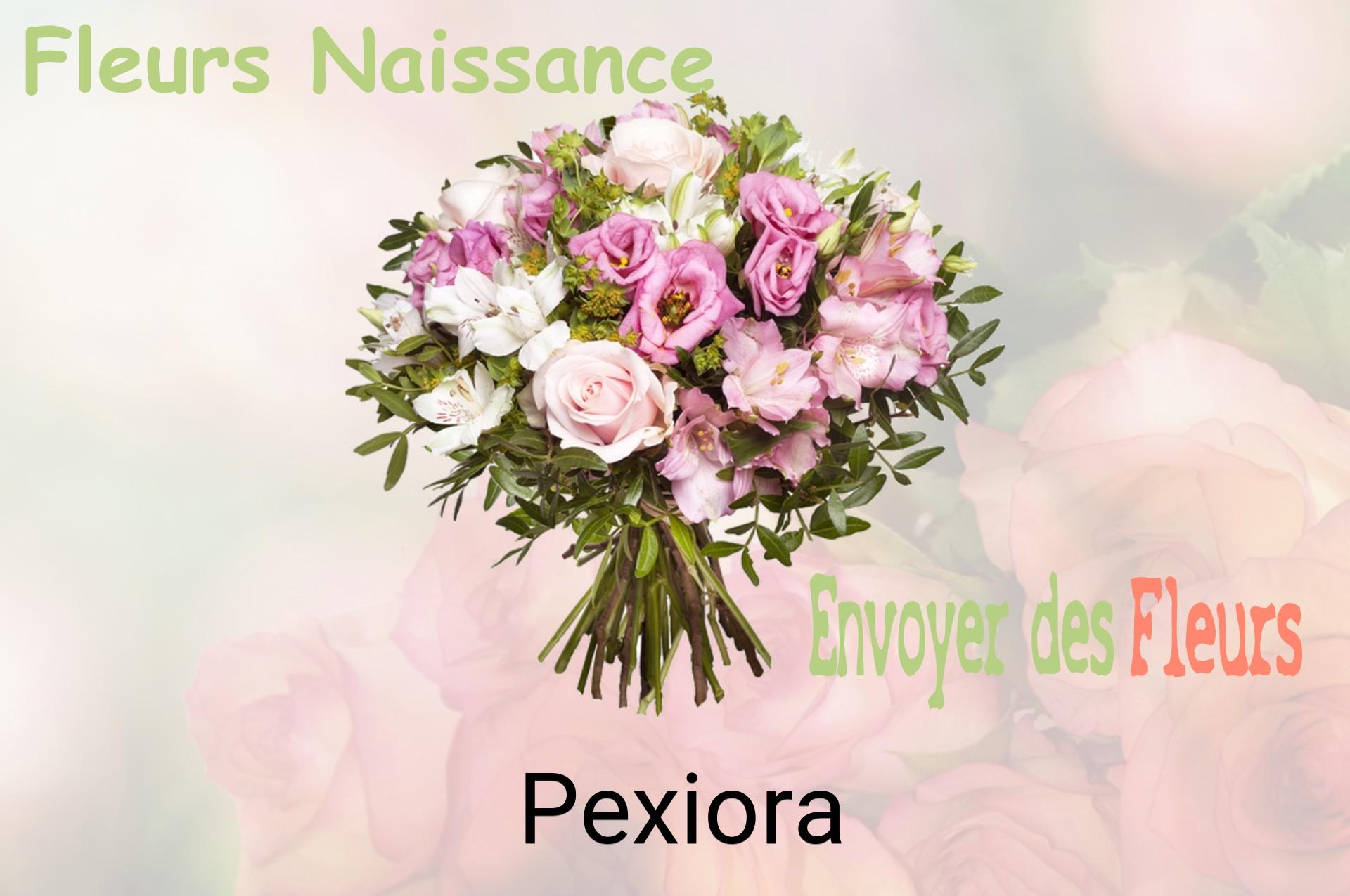 Bouquet de fleurs de naissance livré à Pexiora